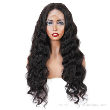 Kinky Straight Front Lace Wig Kinky Straight Human Hair Wigs Hair Brazilian 8 to 30 Inch 100% Human Wigs